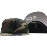 New York Yankees New Era Woodland Camo Basic 59FIFTY Fitted Hat - Camo