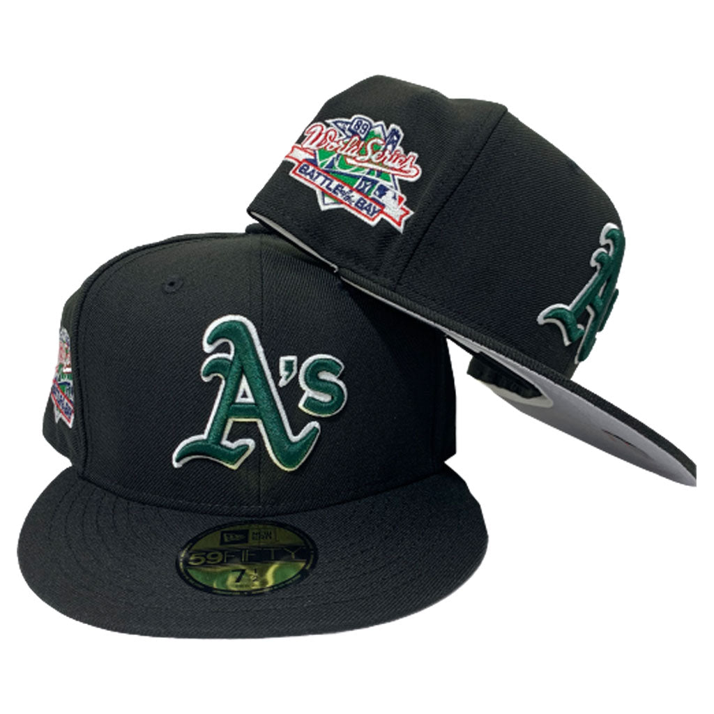 Oakland Atheltics 1989 World Series Side patch New Era fitted Hat
