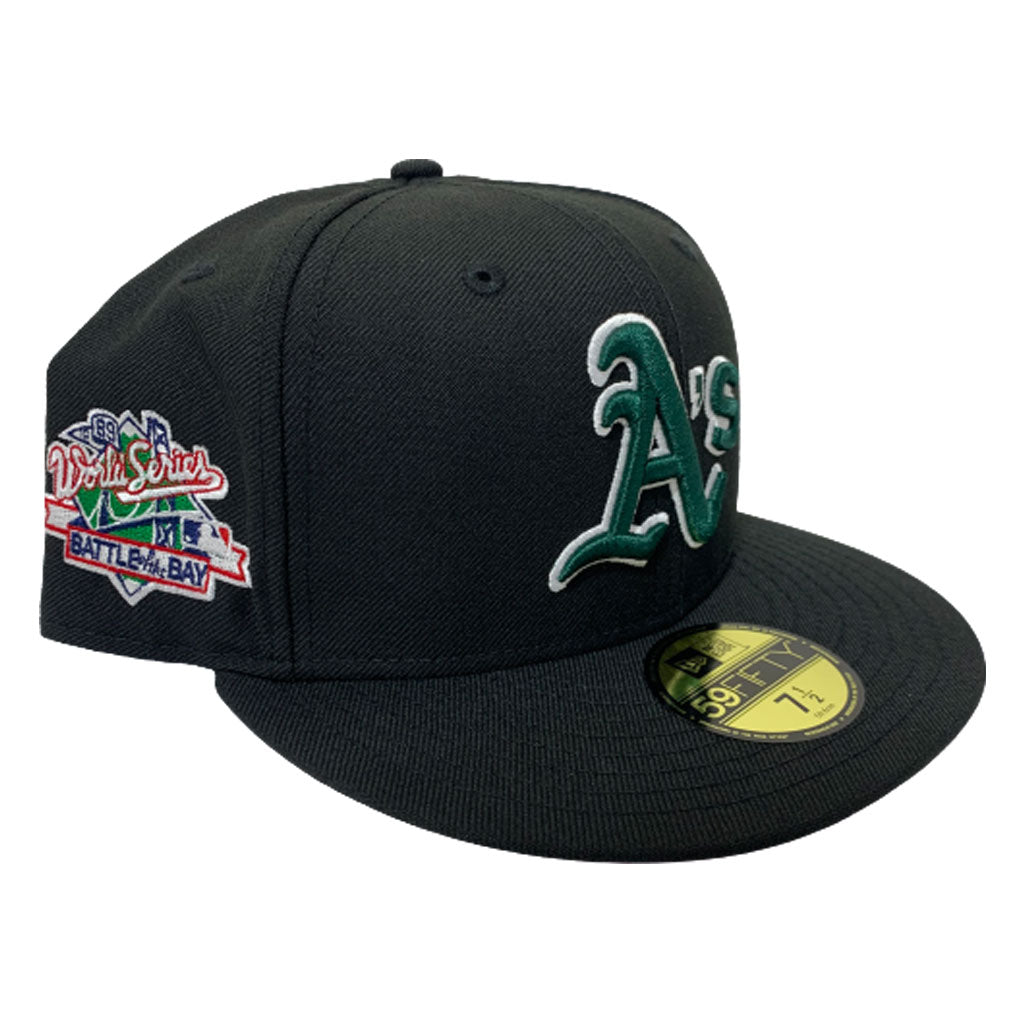 Oakland Atheltics 1989 World Series Side patch New Era fitted Hat