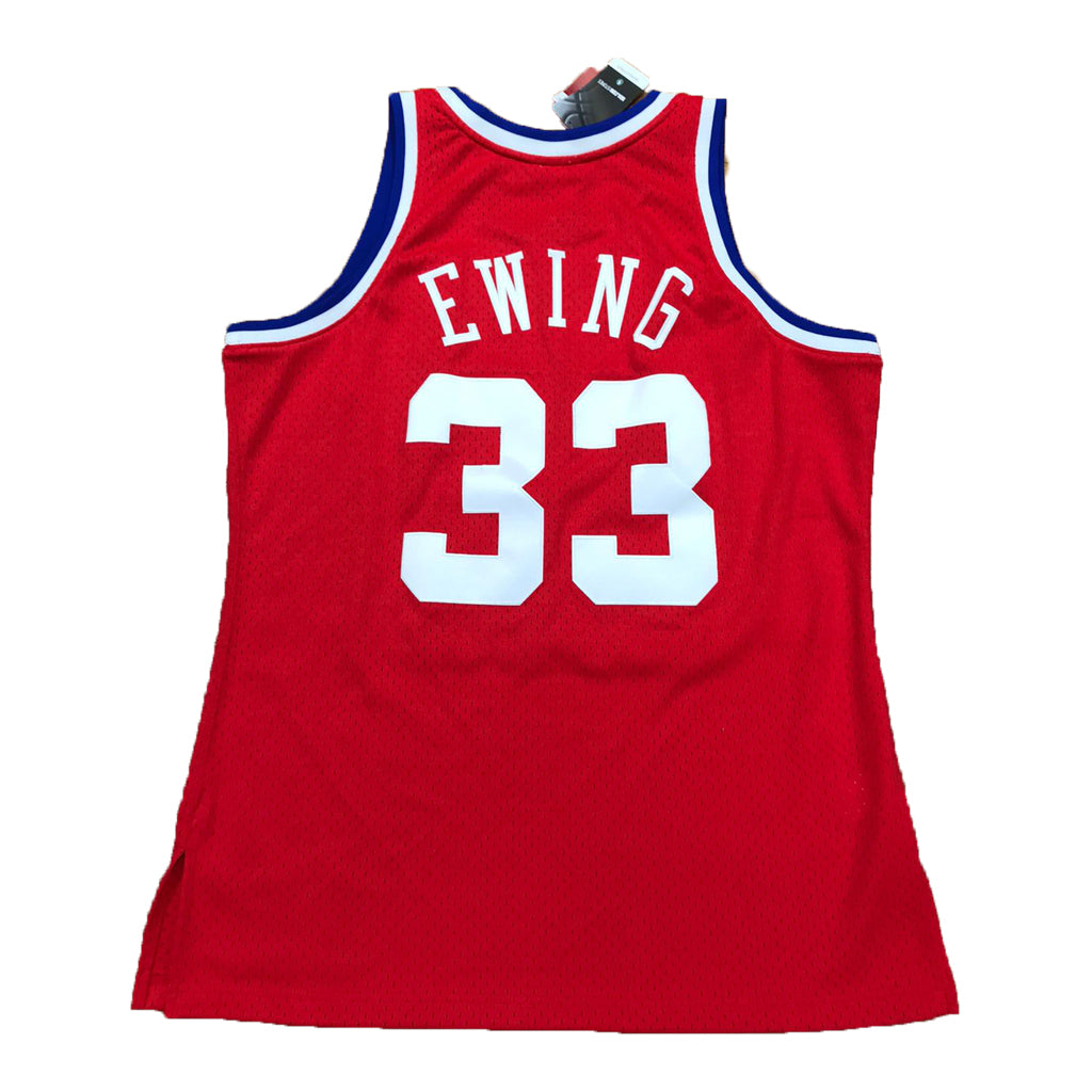 PATRICK EWING 1989 NBA ALL STAR EAST MITCHELL AND NESS SWINGMAN RED JERSEY