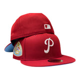 PHILADELPHIA PHILLIES 1950 WORLD SERIES RED ICY BRIM NEW ERA FITTED HAT
