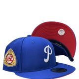 PHILADELPHIA PHILLIES 1950 WORLD SERIES ROYAL RED BRIM NEW ERA FITTED HAT