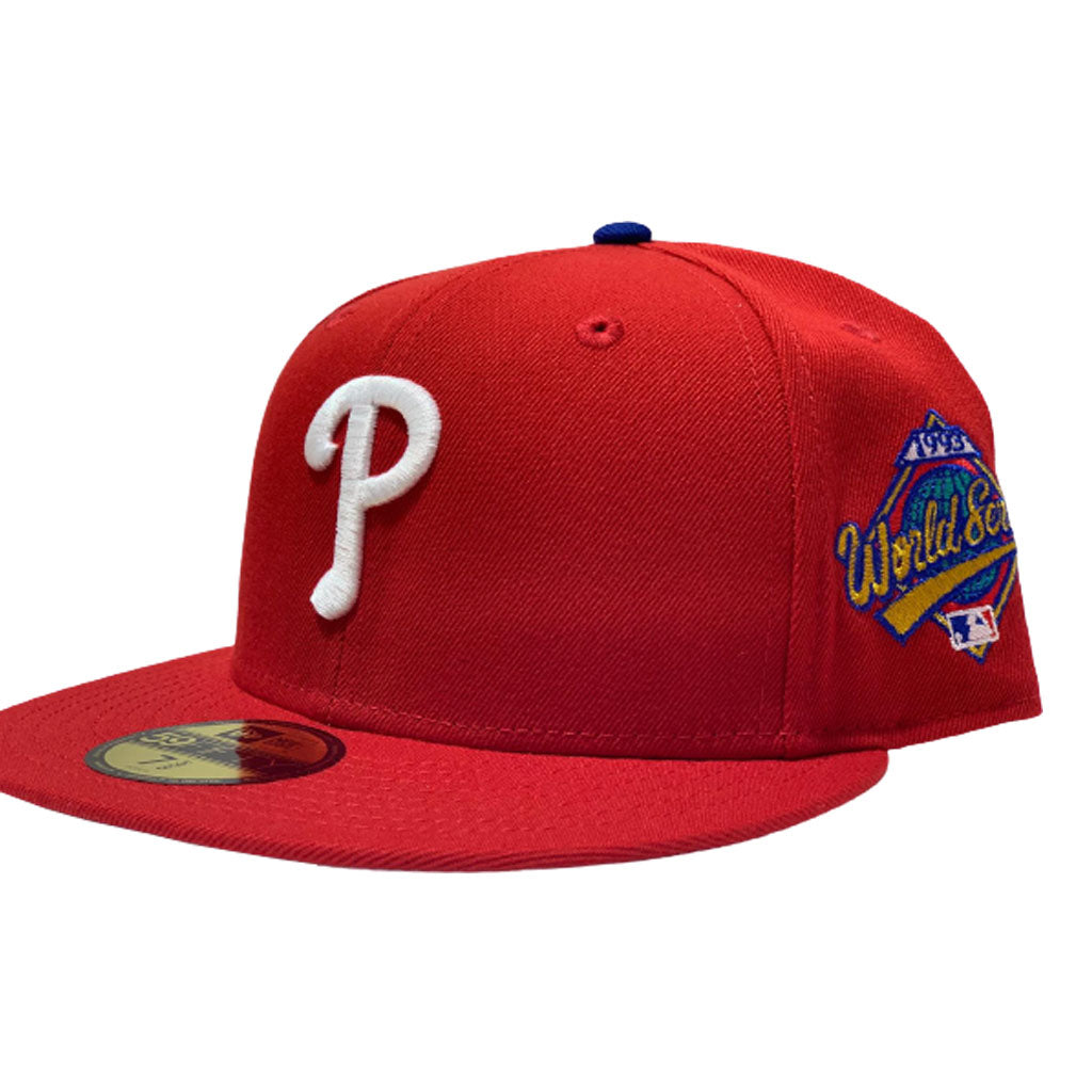 PHILADELPHIA PHILLIES 1993 WORLD SERIES RED NEW ERA FITTED HAT