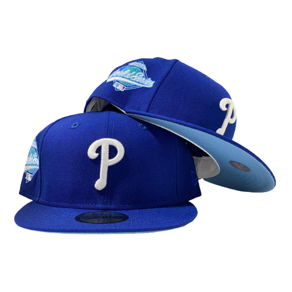 PHILADELPHIA PHILLIES 1993 WORLD SERIES ROYAL ICY BRIM NEW ERA FITTED