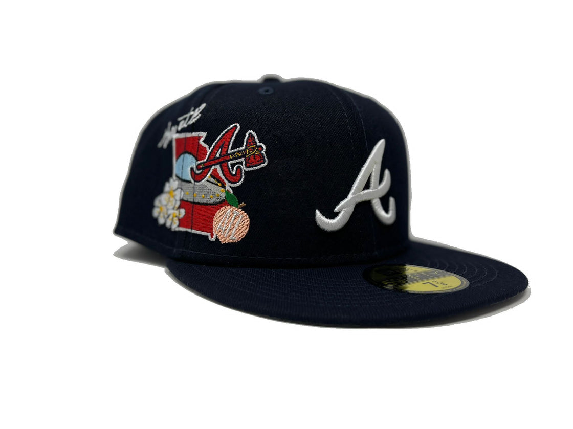 Navy Blue Atlanta Braves City Series New Era Fitted Hat - Sports World