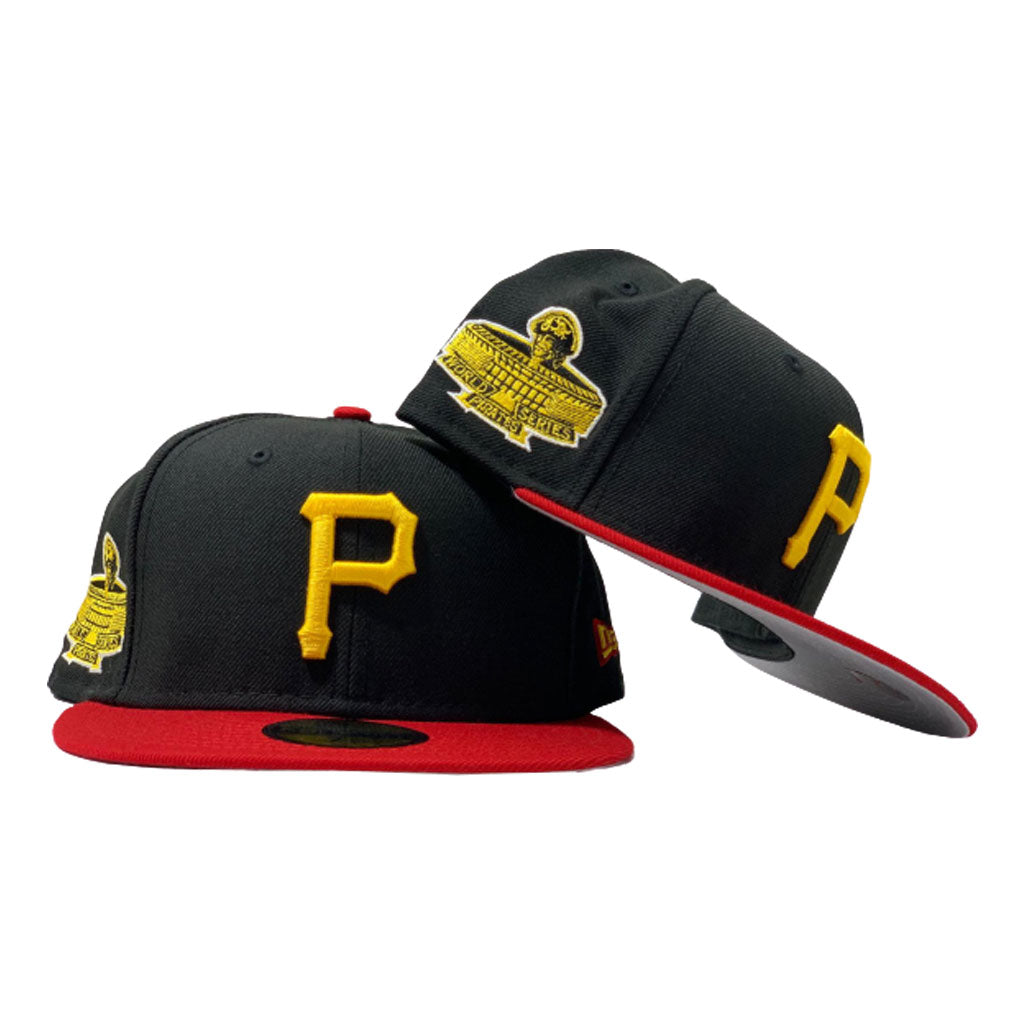 PITTSBURGH PIRATES 1971 WORLD SERIES BLACK RED 59FIFTY NEW ERA FITTED