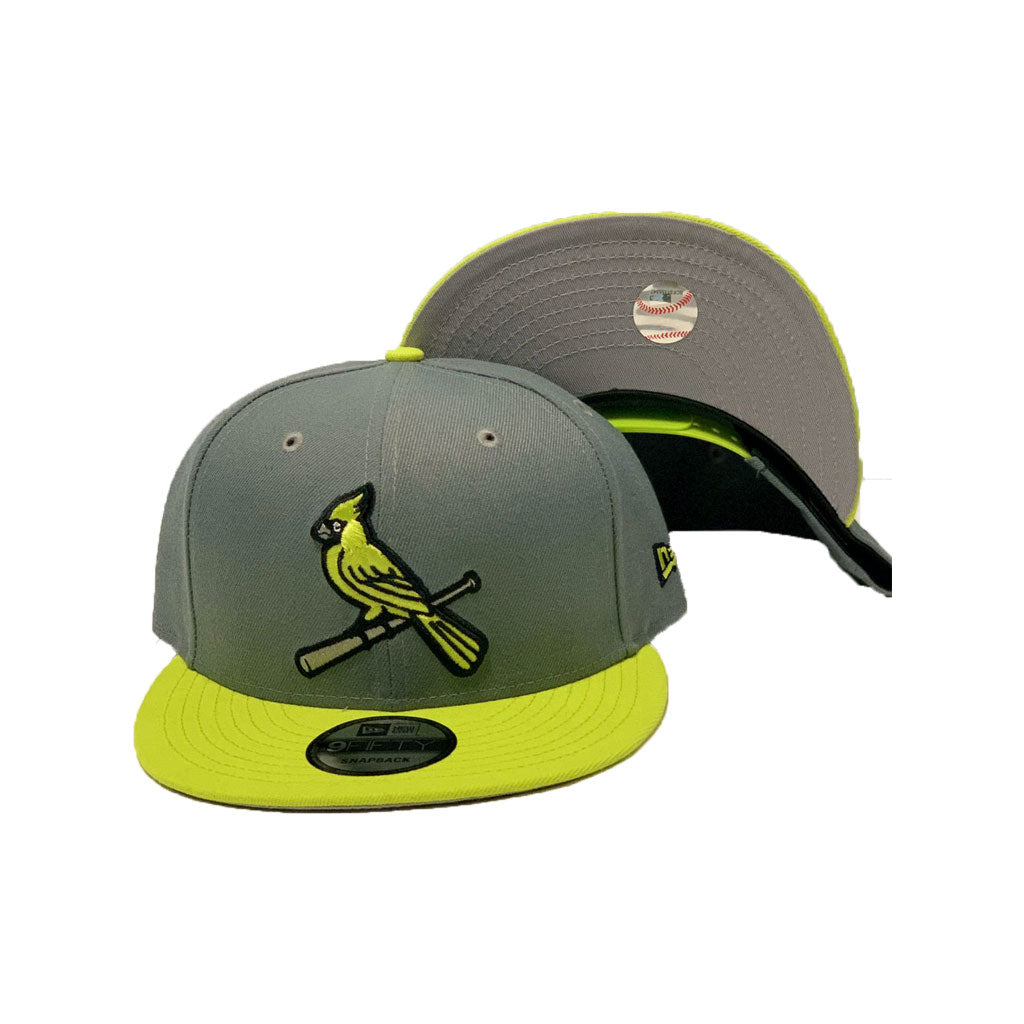 Perfect matching st. louis Cardinals snapback to match Jordan 4 Retro SE 95 Neon