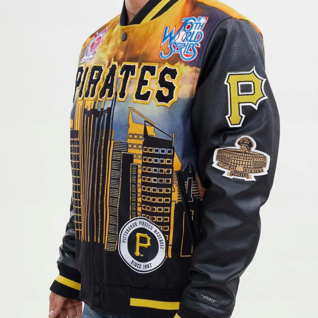 The Pittsburgh Pirates Patchwork Varsity Jacket - Sports World 165