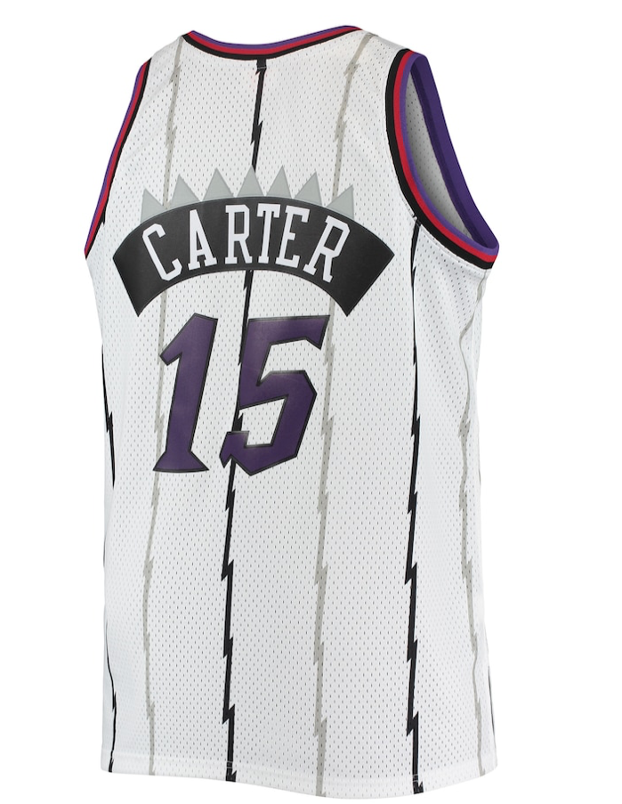 VINCE CARTER TORONTO RAPTORS MITCHELL & NESS 1998 SWINGMAN JERSEY