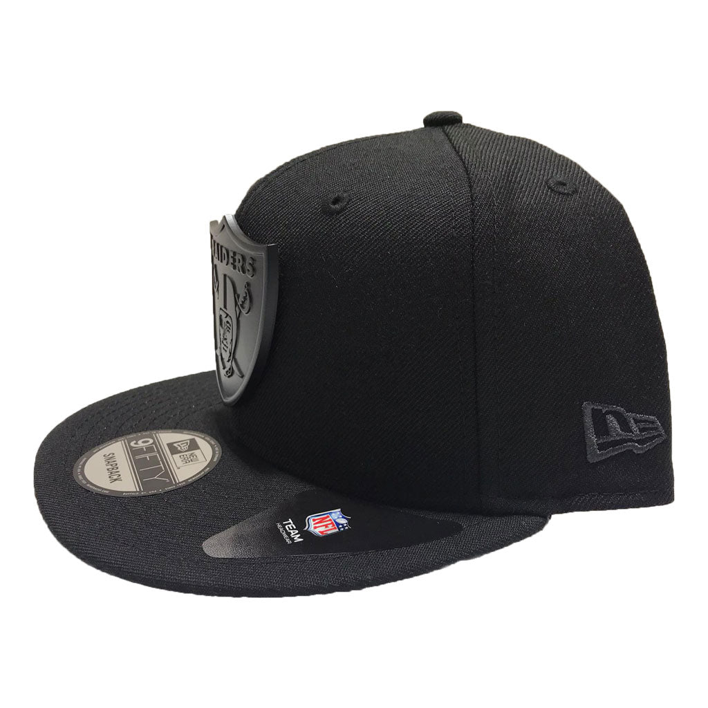 NFL Raiders Metal Logo Snapback