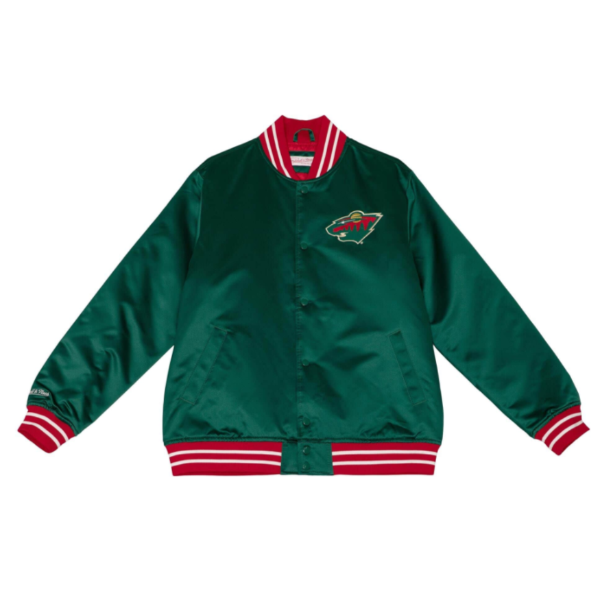 MINNESOTA WILD MITCHELL & NESS SATIN JACKET