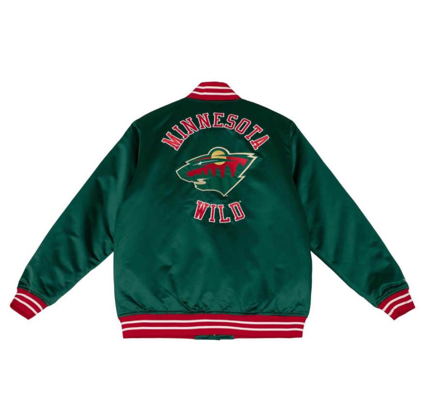 MINNESOTA WILD MITCHELL & NESS SATIN JACKET