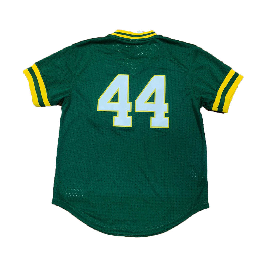 REGGIE JACKSON 1987 AUTHENTIC MESH BP JERSEY OAKLAND ATHLETICS