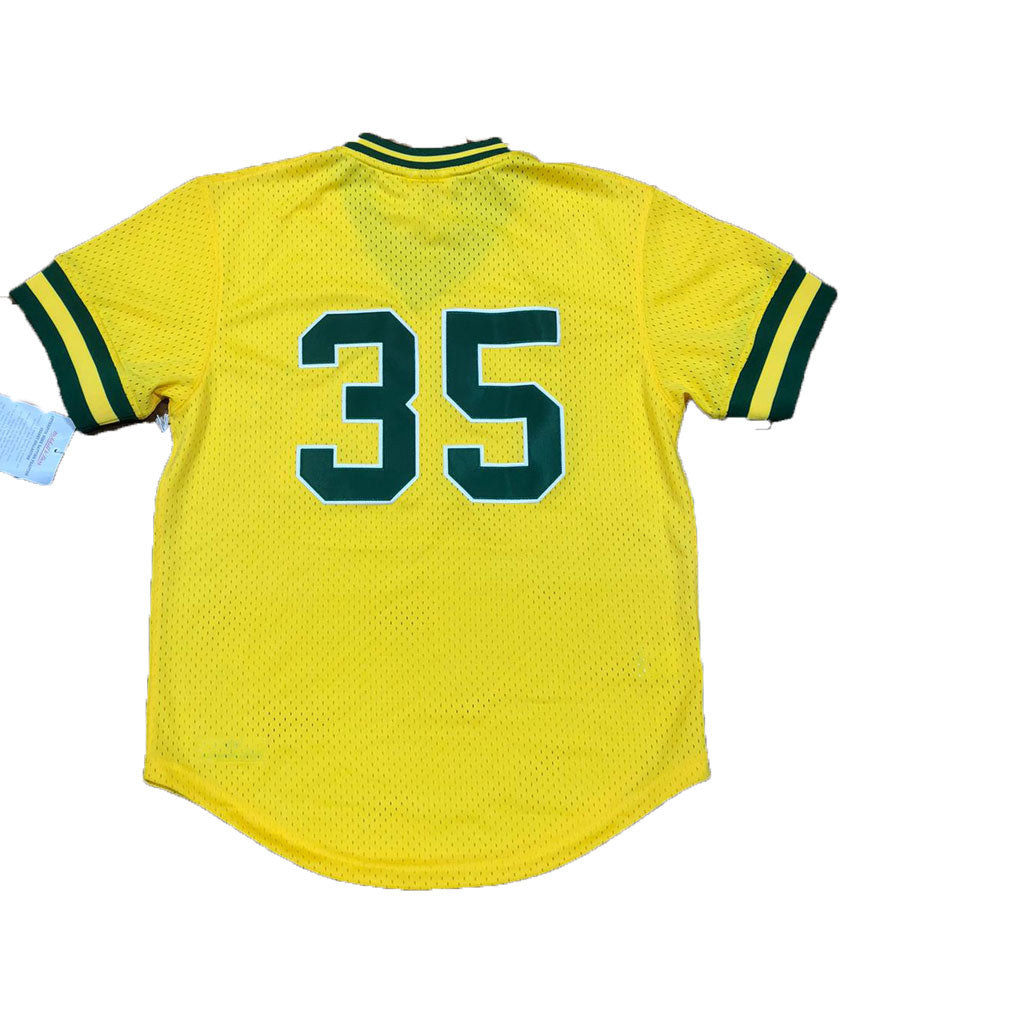 RICKEY HENDERSON 1984 AUTHENTIC MESH BP JERSEY OAKLAND ATHLETICS