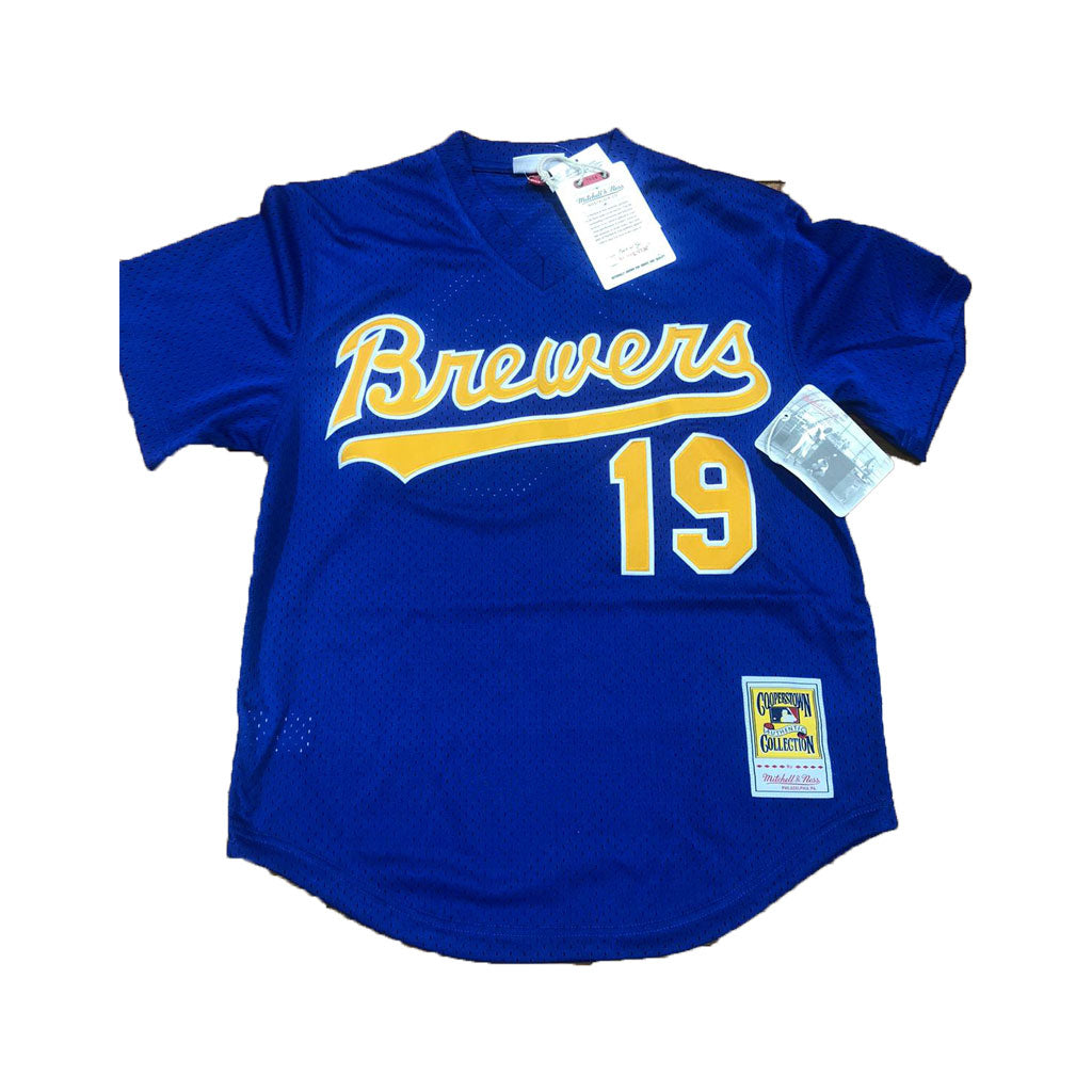 Milwaukee Brewers Robin Yount 1991 Authentic Mesh BP Jersey
