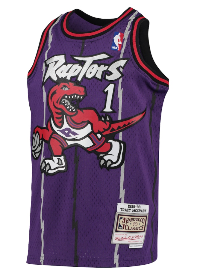 TRACY MCGRADY TORONTO RAPTORS MITCHELL & NESS 1998 SWINGMAN JERSEY