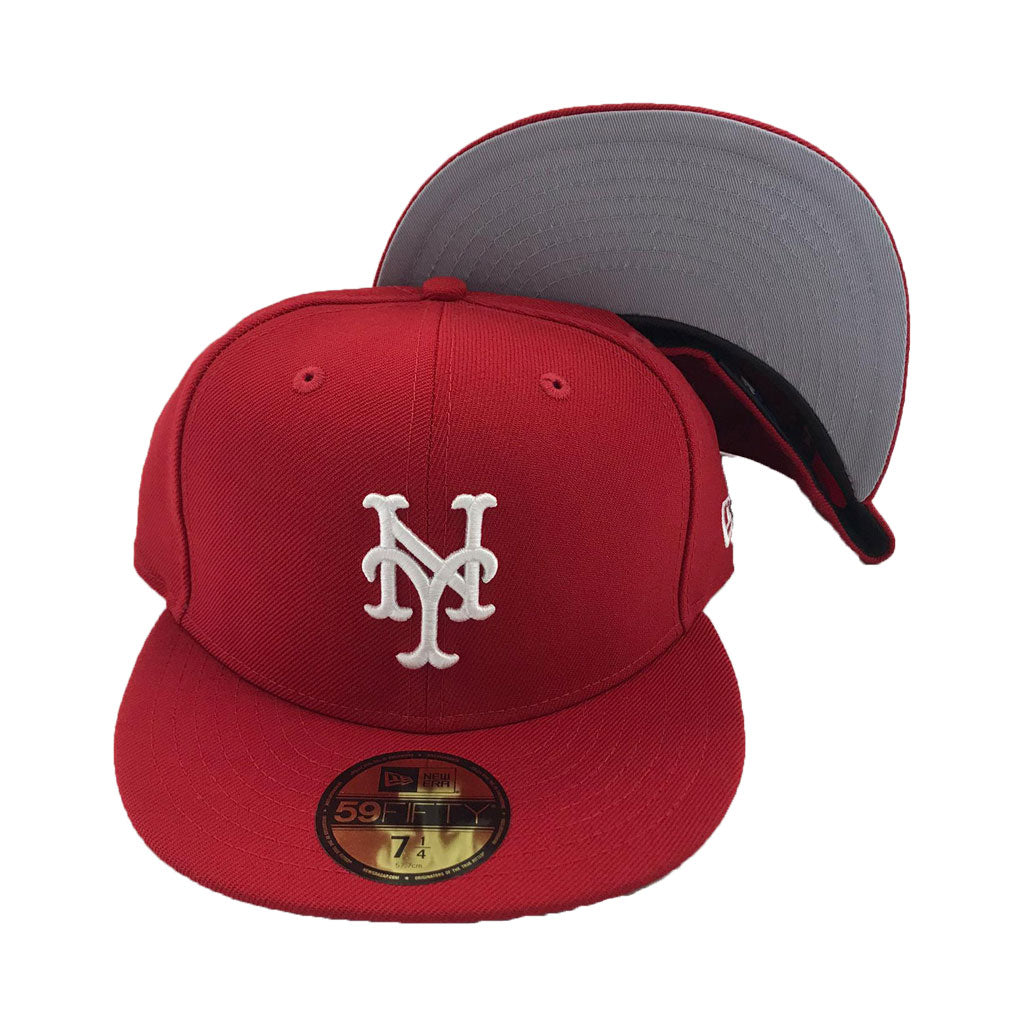 Red New Yoek Mets New Era Fitted Hat