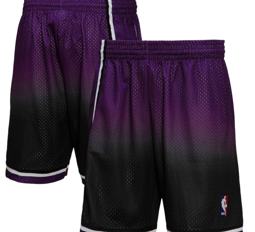 SACRAMENTO KINGS FADEAWAY 2000 NBA MITCHELL & NESS SWINGMAN SHORTS