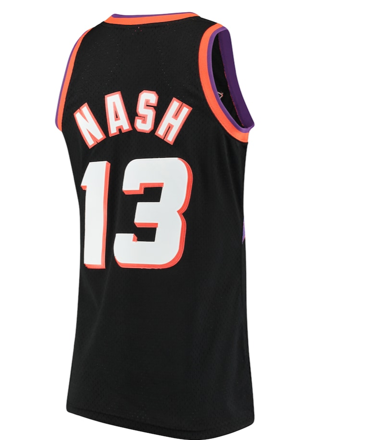 STEVE NASH PHOENIX SUNS MITCHELL & NESS 1996 SWINGMAN JERSEY