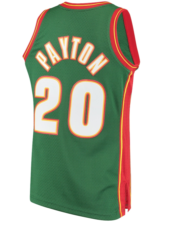 Gary Payton Seattle Supersonic Mitchell And Ness 1995 Swingman Jersey