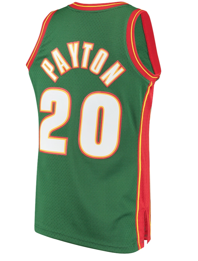 GARY PAYTON SEATTLE SUPERSONICS MITCHELL AND NESS 1995 SWINGMAN JERSEY