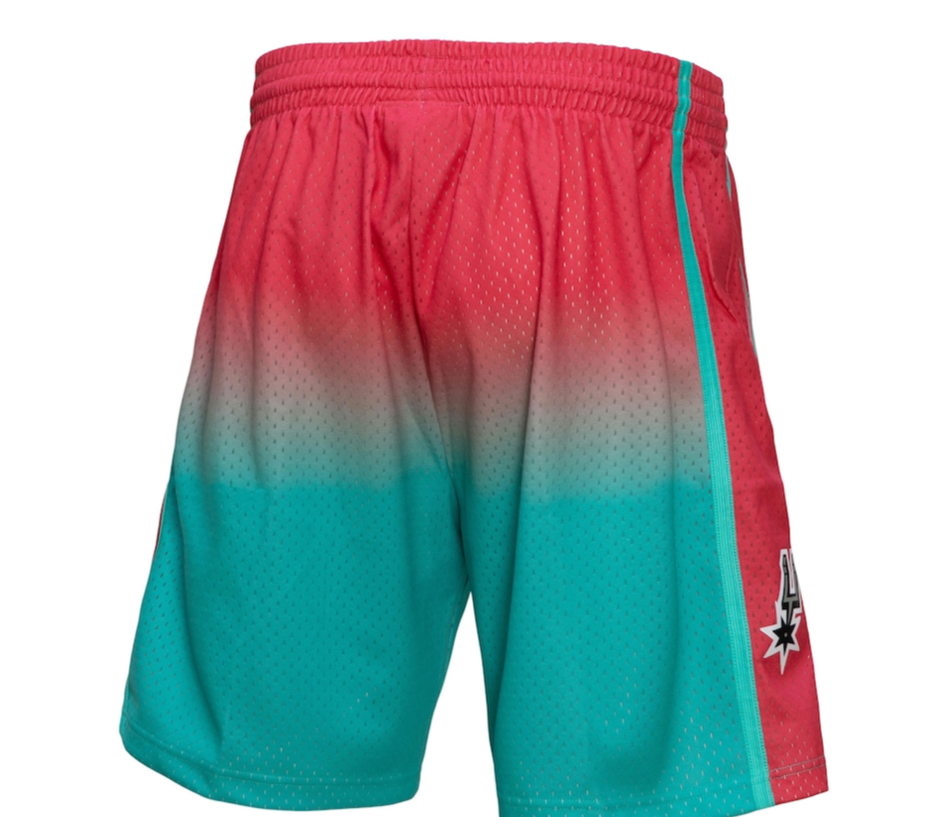 SAN ANTONIO SPURS FADEAWAY 1998NBA MITCHELL & NESS SWINGMAN SHORTS
