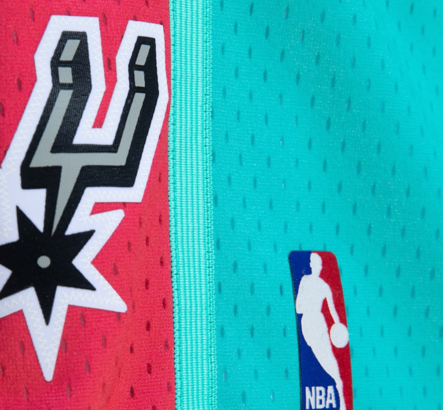 SAN ANTONIO SPURS FADEAWAY 1998NBA MITCHELL & NESS SWINGMAN SHORTS
