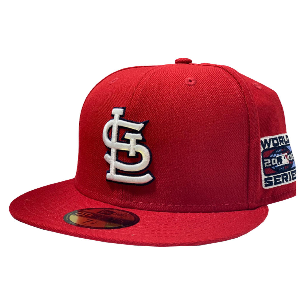 St. Louis Cardinals 2006 World Series Red Gray Brim New Era Fitted Hat
