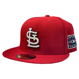 ST. LOUIS CARDINALS 2006 WORLD SERIES RED GRAY BRIM NEW ERA FITTED