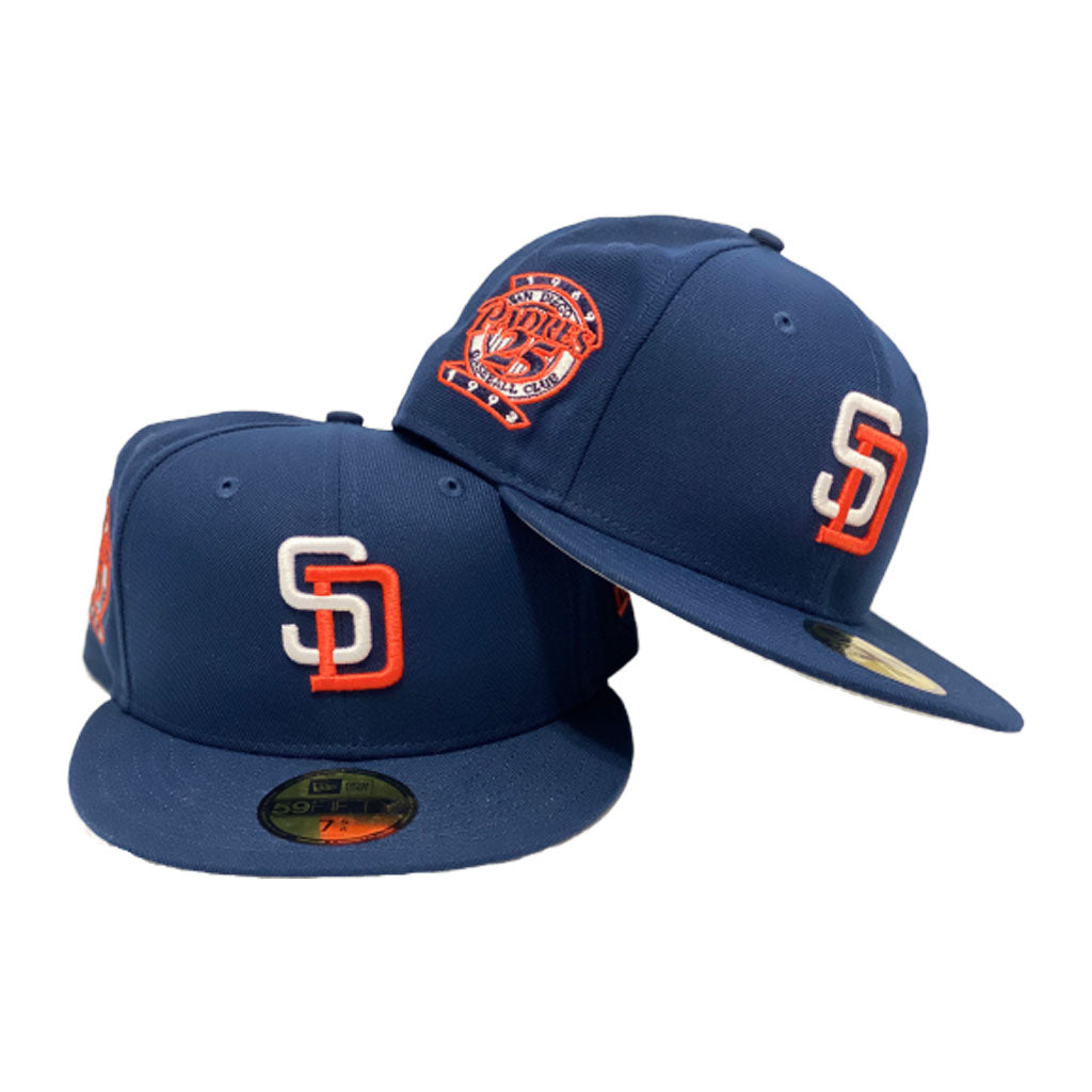 San Diego Padres 25th Anniversary Navy New Era 59Fifty New Era Fitted Cap