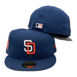 San Diego Padres 25th Anniversary Navy New Era 59Fifty New Era Fitted Cap