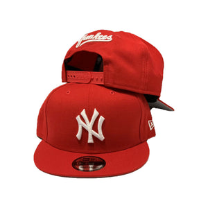 Scarlet New York Yankees New Era Snapback