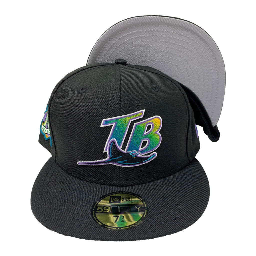 TAMPA BAY RAYS ALL BLACK FITTED CAP – Sports World NY