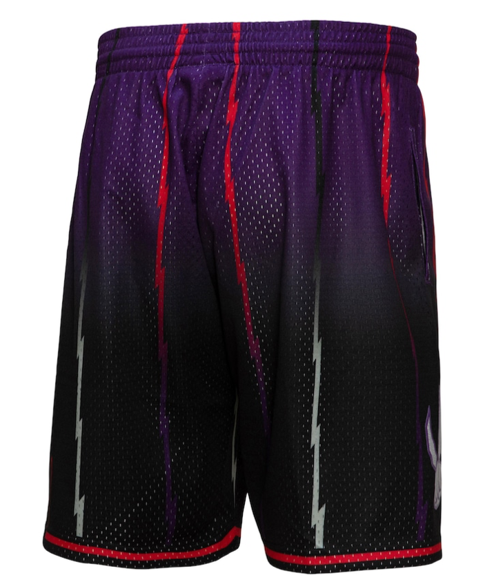 TORONTO RAPTORS FADEAWAY 1998 NBA MITCHELL & NESS SWINGMAN SHORTS