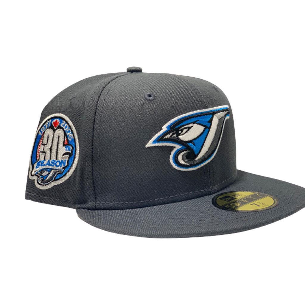 Toronto Blue Jays  30th Season Dark Gray New Era Fitted Hat