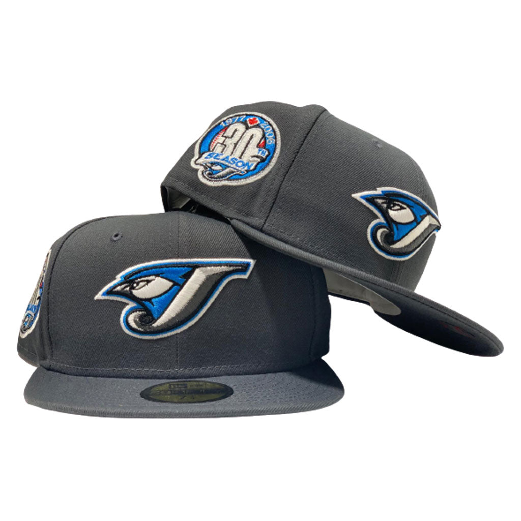 Toronto Blue Jays  30th Season Dark Gray New Era Fitted Hat