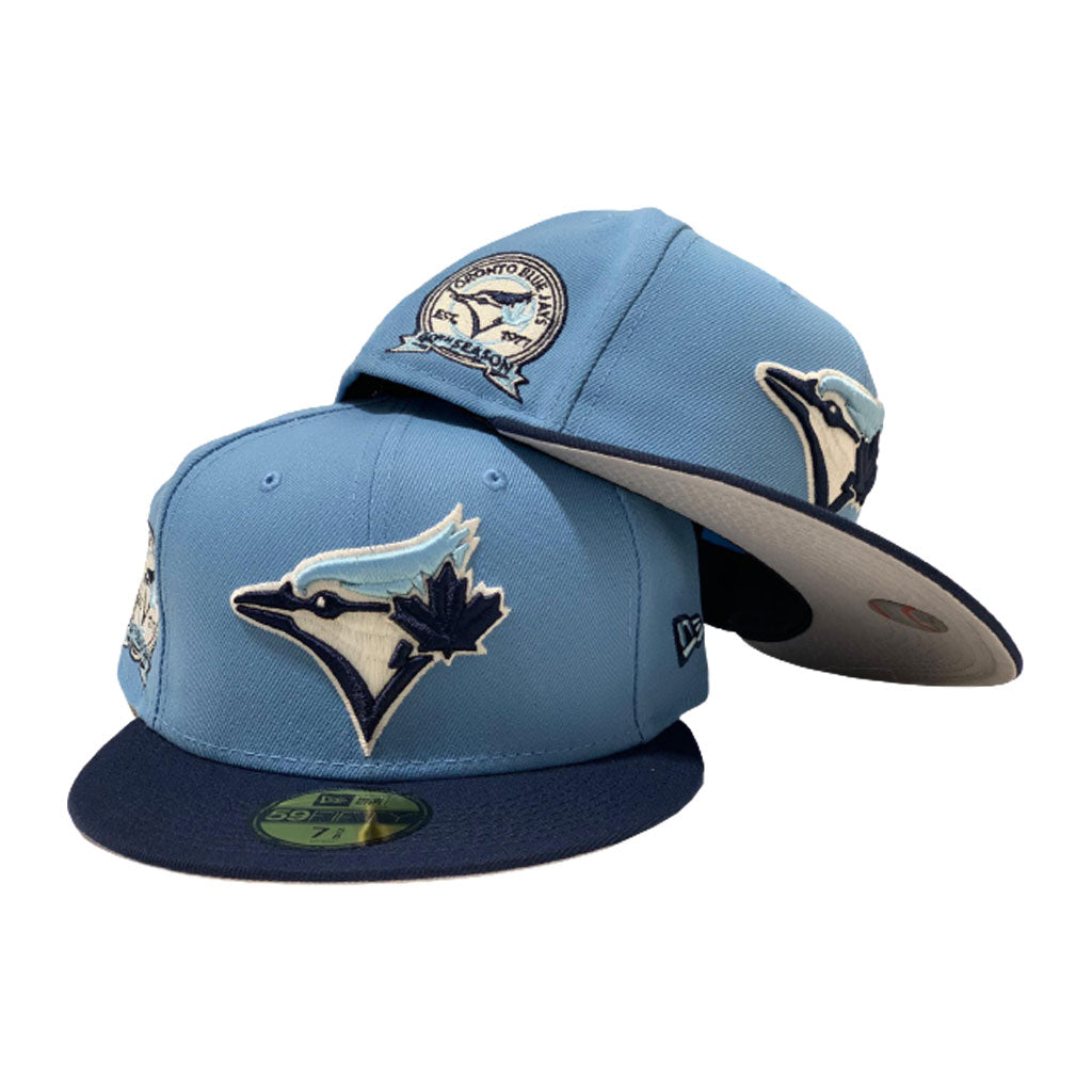 TORONTO BLUE JAYS 40TH SEASONS NAVY/ SKY NEW ERA FITTED HAT