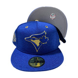 TORONTO BLUE JAYS 59FIFTY NEW ERA ROYAL BLUE HEATHER HAT