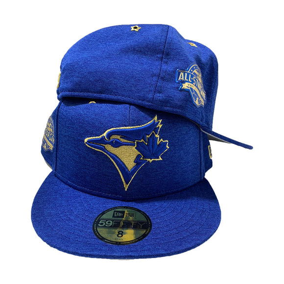 TORONTO BLUE JAYS 59FIFTY NEW ERA ROYAL BLUE HEATHER HAT