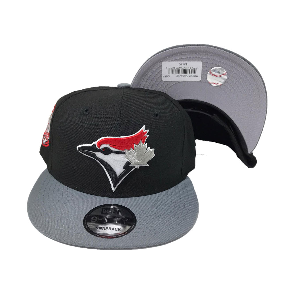 TORONTO BLUE JAYS BLACK/GRAY 9FIFTY NEW ERA SNAPBACK CAP