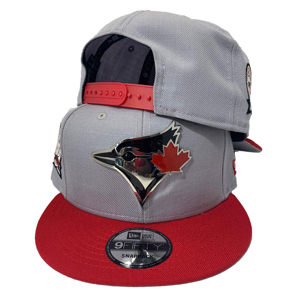 TORONTO BLUE JAYS METAL LOGO NEW ERA 9FIFTY SNAPBACK CAP