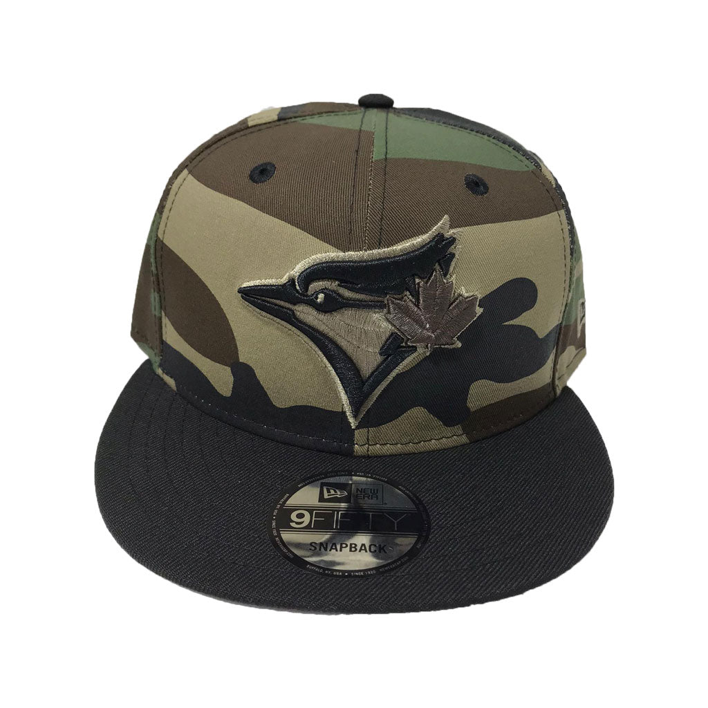 TORONTO BLUE JAYS WOODLAND CAMO 9FIFTY NEW ERA SNAPBACK CAP