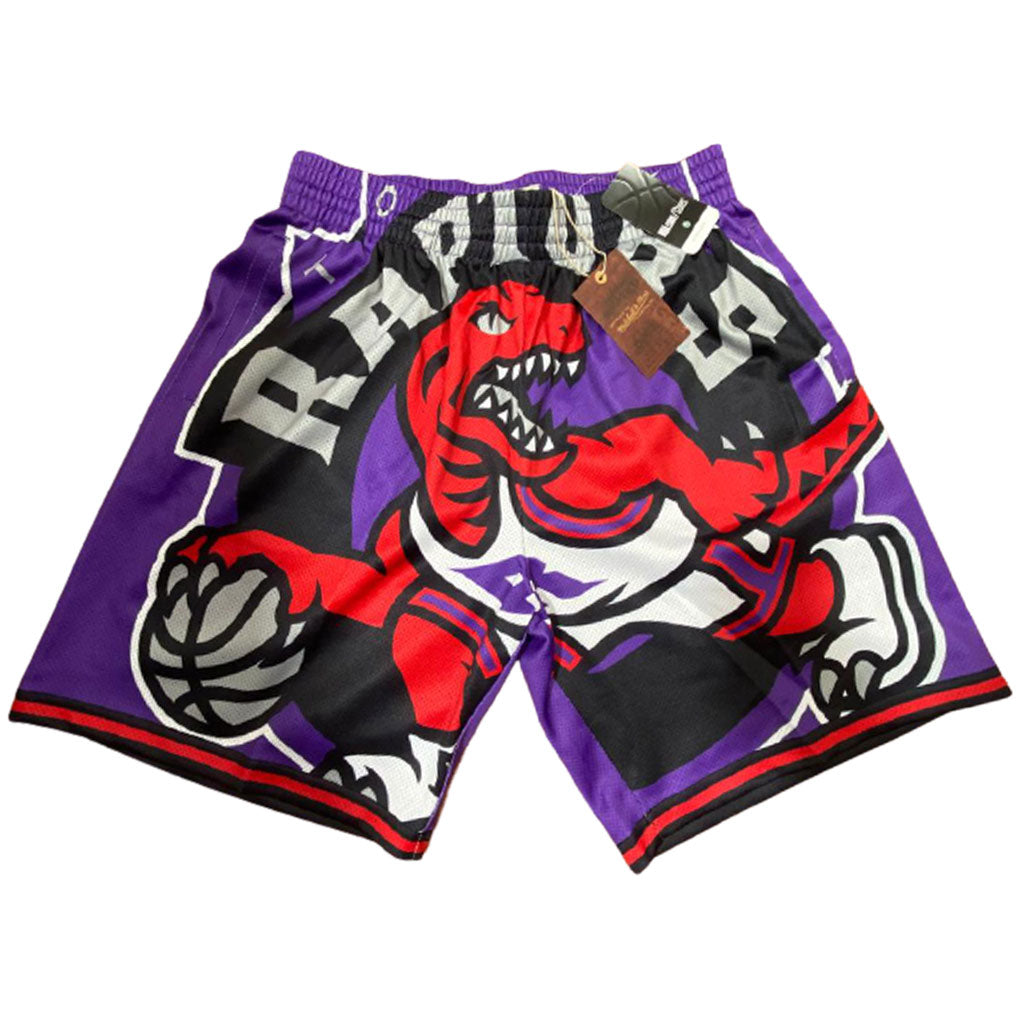 TORONTO RAPTORS BIG FACE MITCHELL AND NESS NBA SHORTS