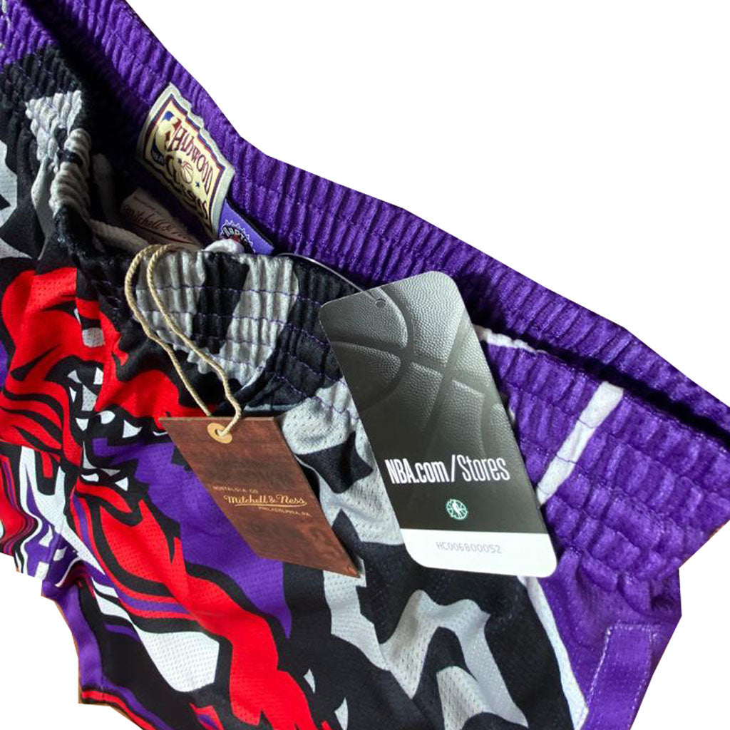 TORONTO RAPTORS BIG FACE MITCHELL AND NESS NBA SHORTS