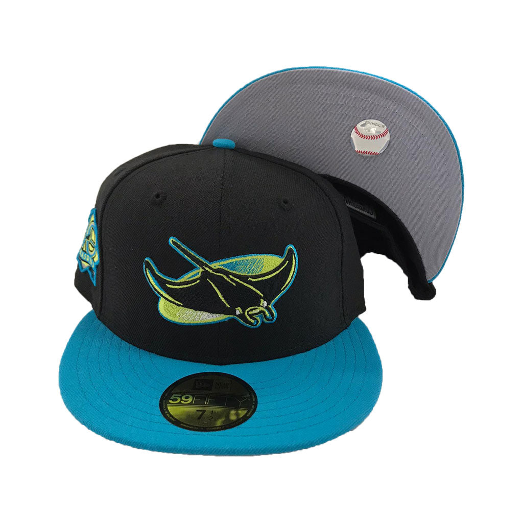 Tampa Bay 10 Seasons Black/Teal New Era Fitted hat