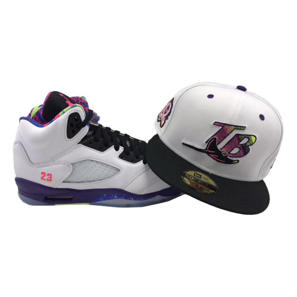 Tampa Bay Devil Rays  New Era Fitted to Match Jordan 5 Alternate Bel-Air