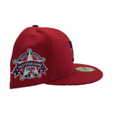 Texas Rangers 40th Anniversary Red New Era Fitted Hat