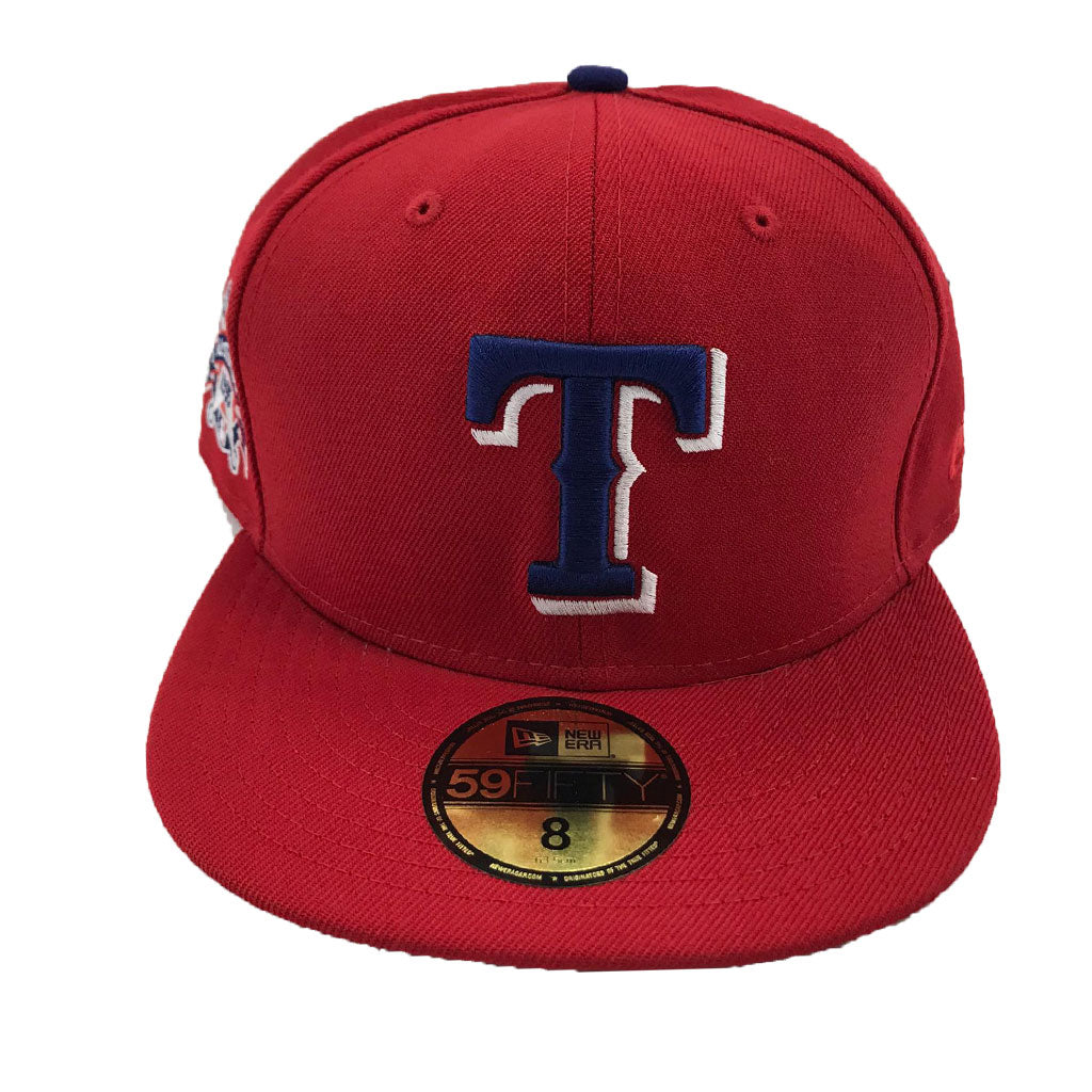 Texas Rangers 40th Anniversary Red New Era Fitted Hat