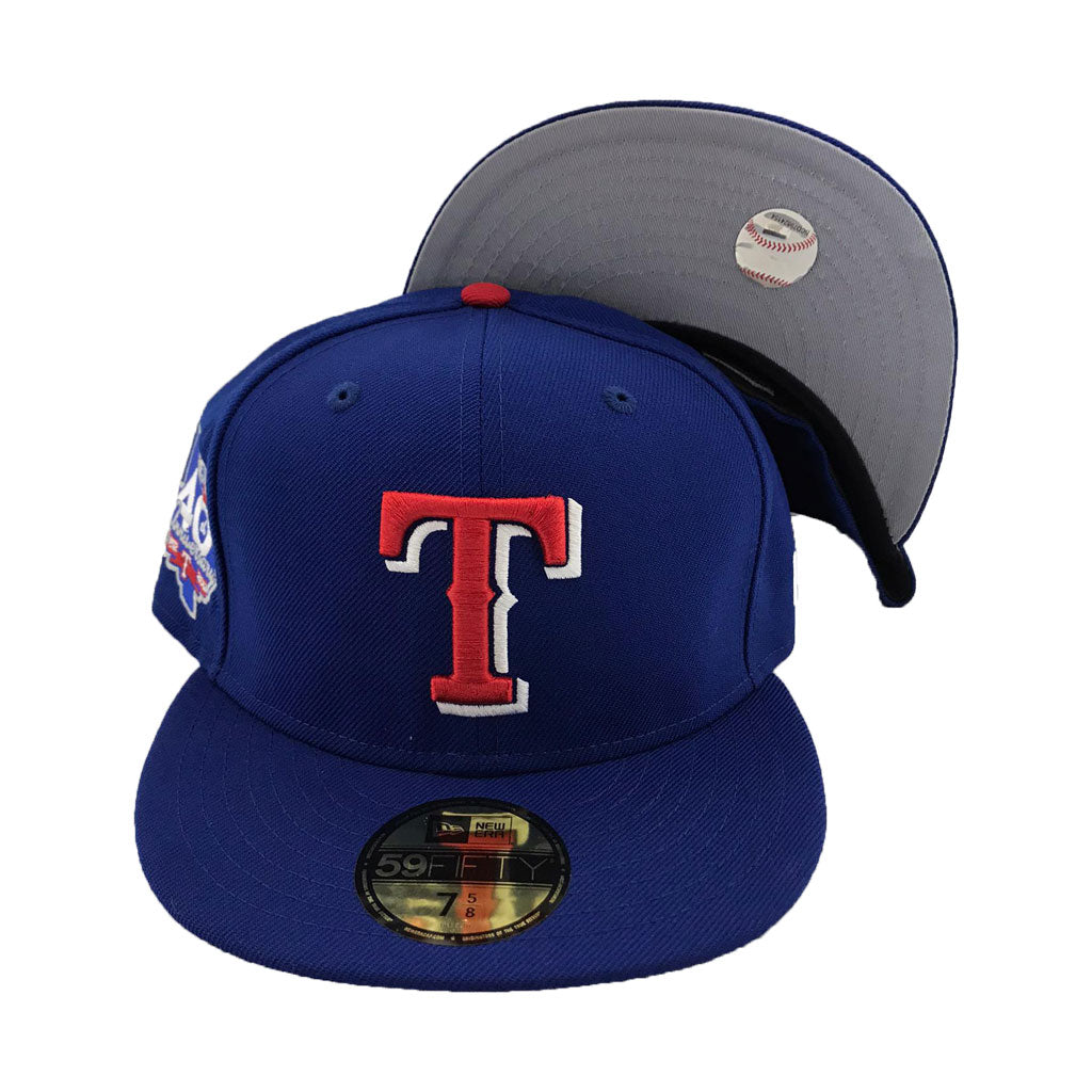 Red Texas Rangers Inaugural Season Custom New Era Fitted Hat