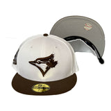 Toronto Blue Jays 30th Anniversary White Brown New era Fitted Hat